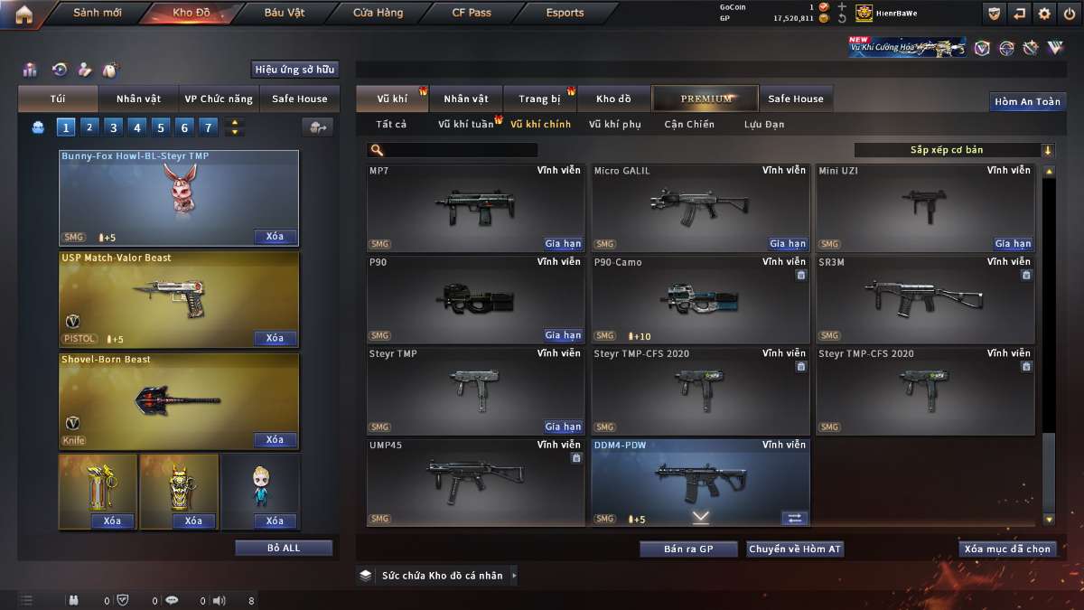 shop acc cf uy tin gia re